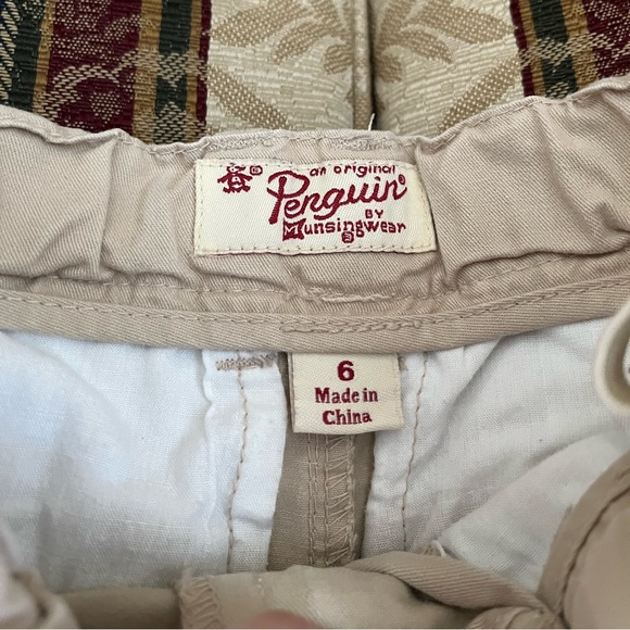 Boys tan shorts bundle.  2 pairs of Penguin shorts.  Size 6 - Picture 2 of 6